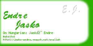 endre jasko business card